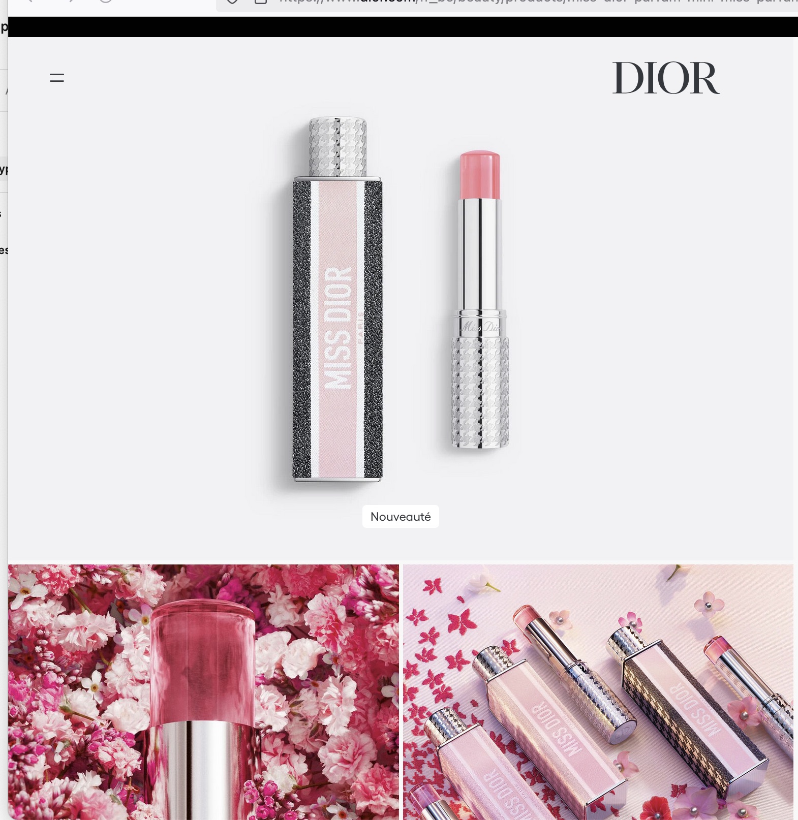 Image produit du vrai site DIOR