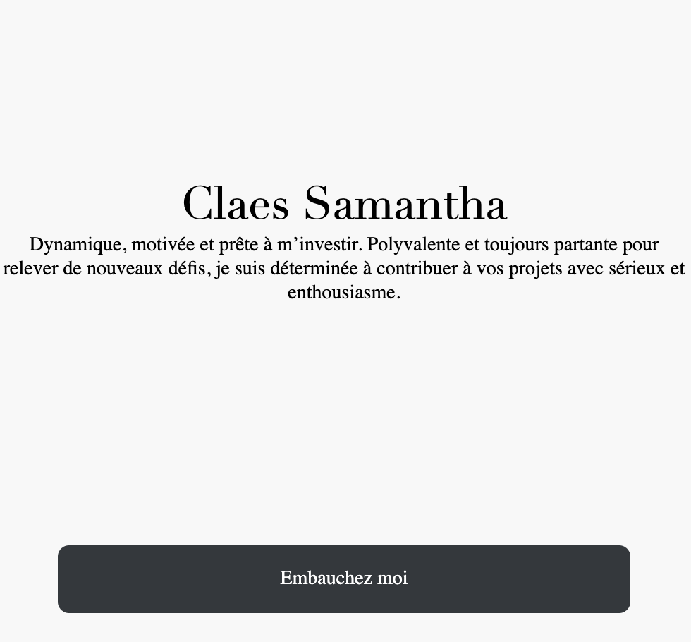 photo avec un texte pour me présenter